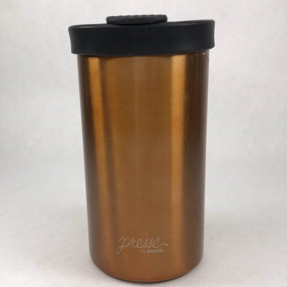 Presse by Bobble French Press Travel Mug Copper Stainless Steel 13 oz
